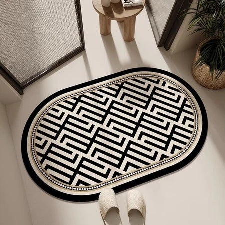 Geometric Patterned Soft Area Rug