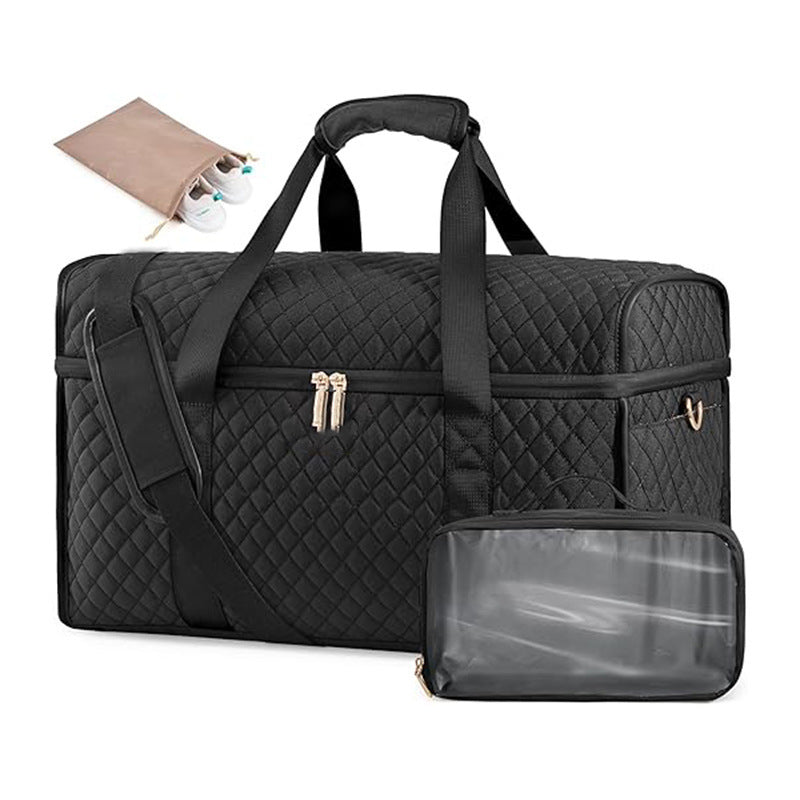 Multifunctional Travel Bag with Integrated Cosmetic Container Kalsten