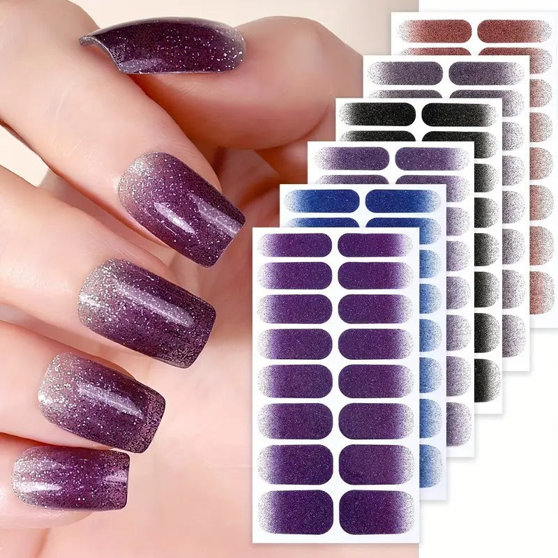Glitter Ombre Nail Wraps  1790954415