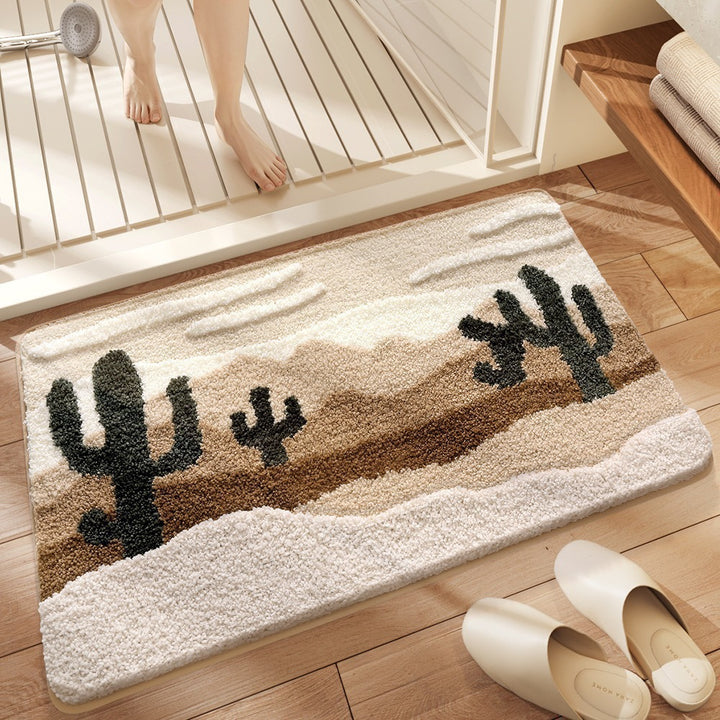 Shamrock-Themed Plush Bath Mat