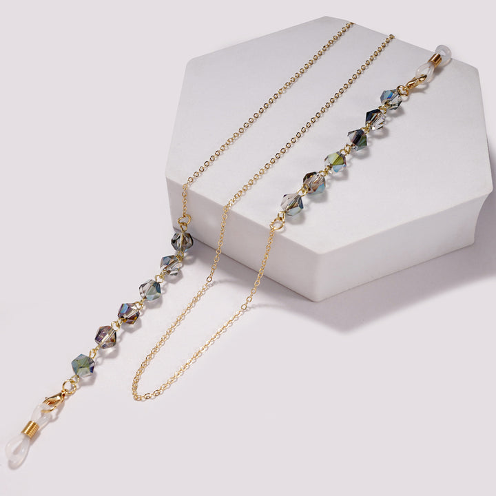 Elegant Crystal Beaded Glasses Chain kalsten