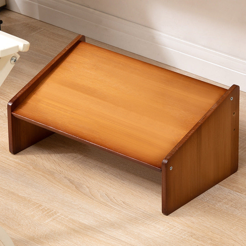 Height-adjustable footstool made of high-quality wood Kalsten