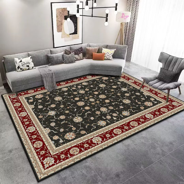 Vintage Floral Patterned Area Rug Kalsten