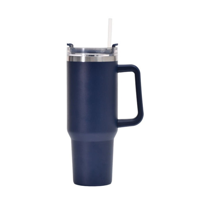 Women's insulated cup with straw and ergonomic handle Kalsten