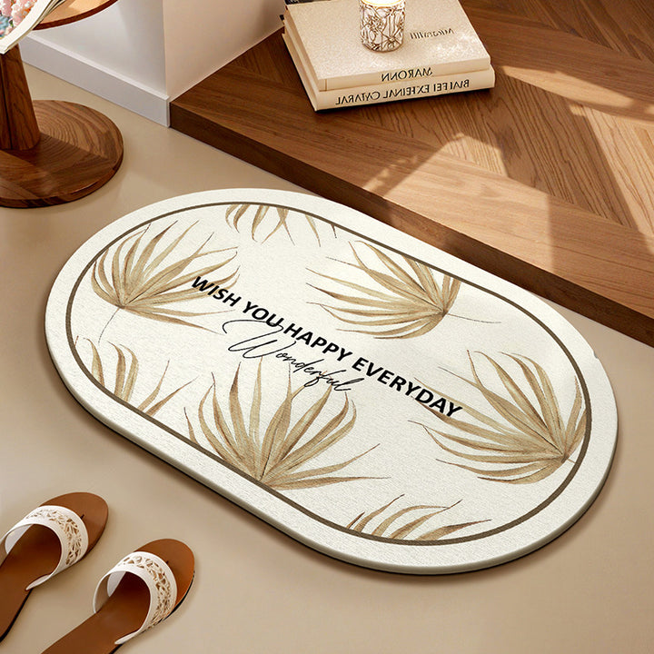 Inspirational Floral Bathroom Mat Kalsten