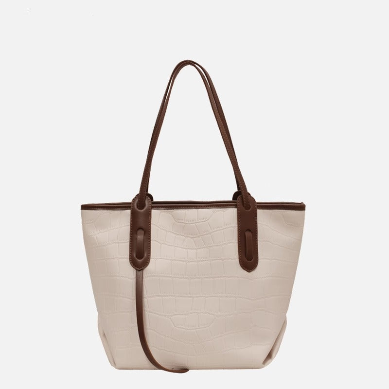 Crocodile-Embossed Tote Bag Kalsten