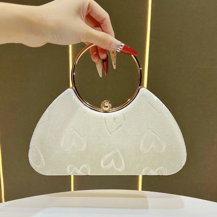 Heart-Embellished Handbag