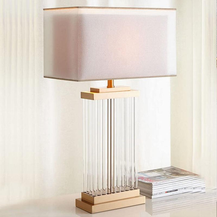 Modern Decorative Table Lamp with Crystal Accents