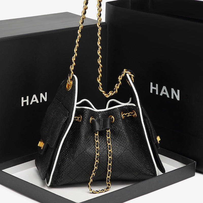 Elegant Drawstring Shoulder Bag