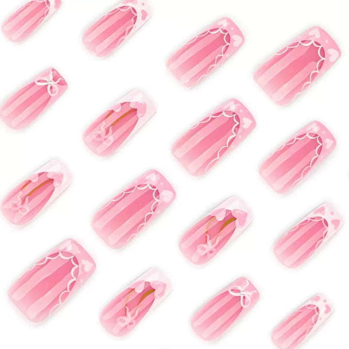 Elegant Press-On Nail Art Set