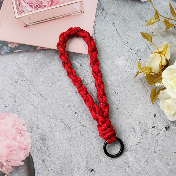 Textured Braided Keychain Holder Kalsten
