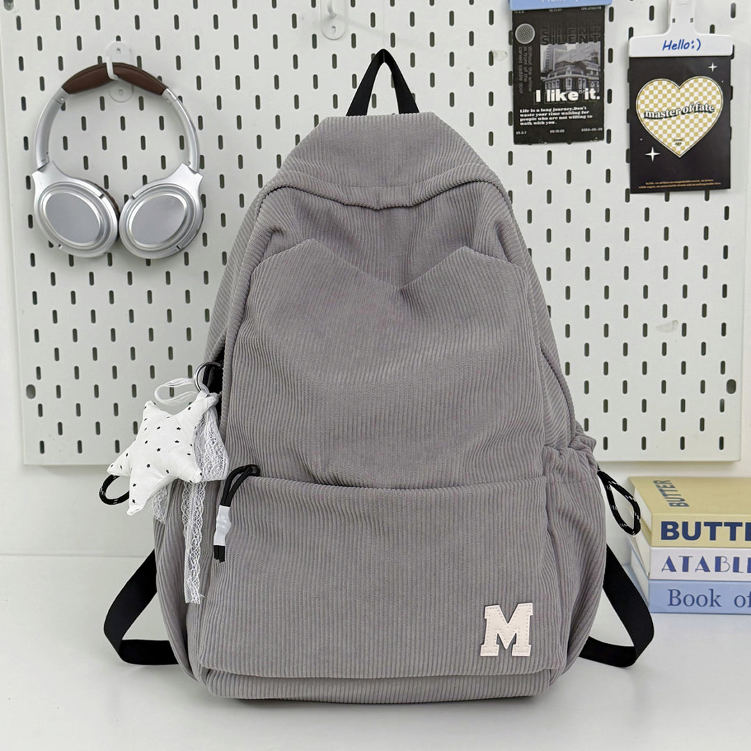 Corduroy Casual Backpack Kalsten
