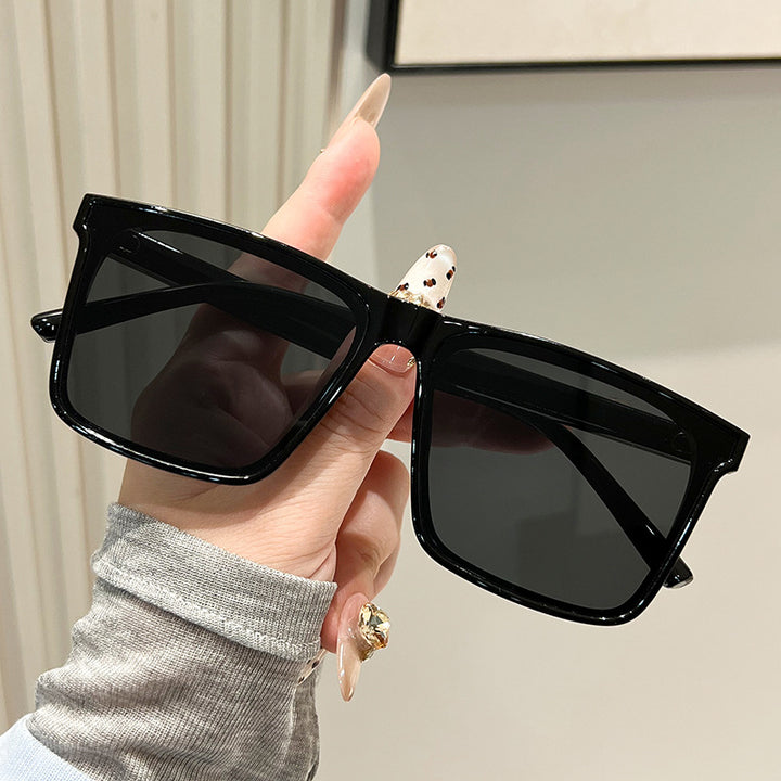 Women's trendy square sunglasses with UV protection and stylish transparent frame Kalsten