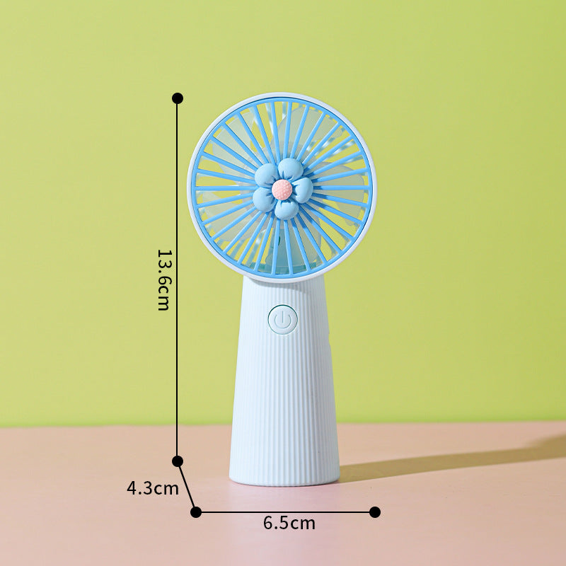 Flower-Themed Handheld Cooling Fan Kalsten
