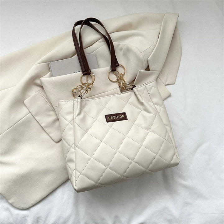 Elegant Quilted Tote Bag Kalsten