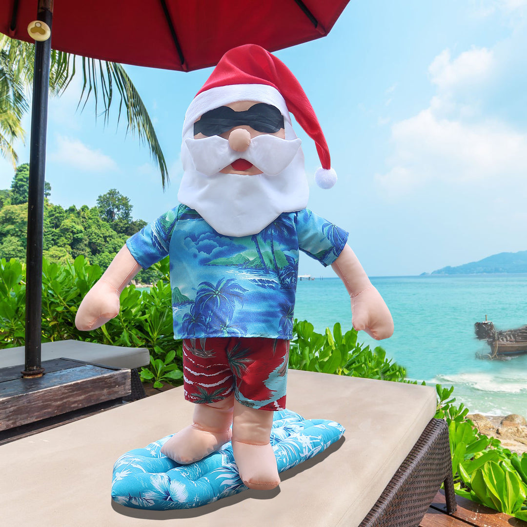 Funnier Santa Surfer Figure