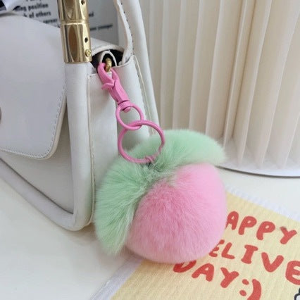Plush Fruit Pom Pom Keychain Kalsten