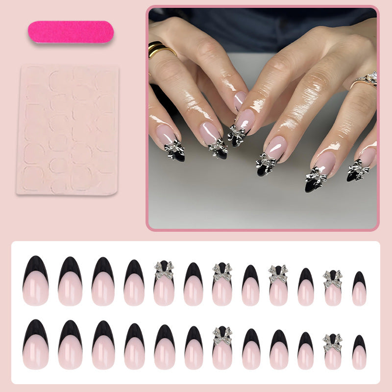 Nail art set with elegant tips and artistic embellishments Kalsten