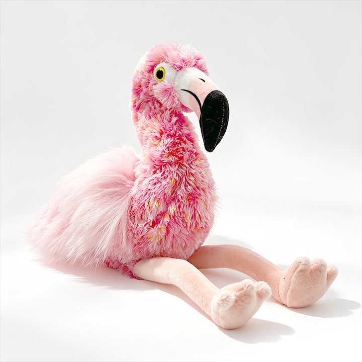 Lifelike Plush Parrot Toy with Embroidered Beak and Poseable Feet Kalsten