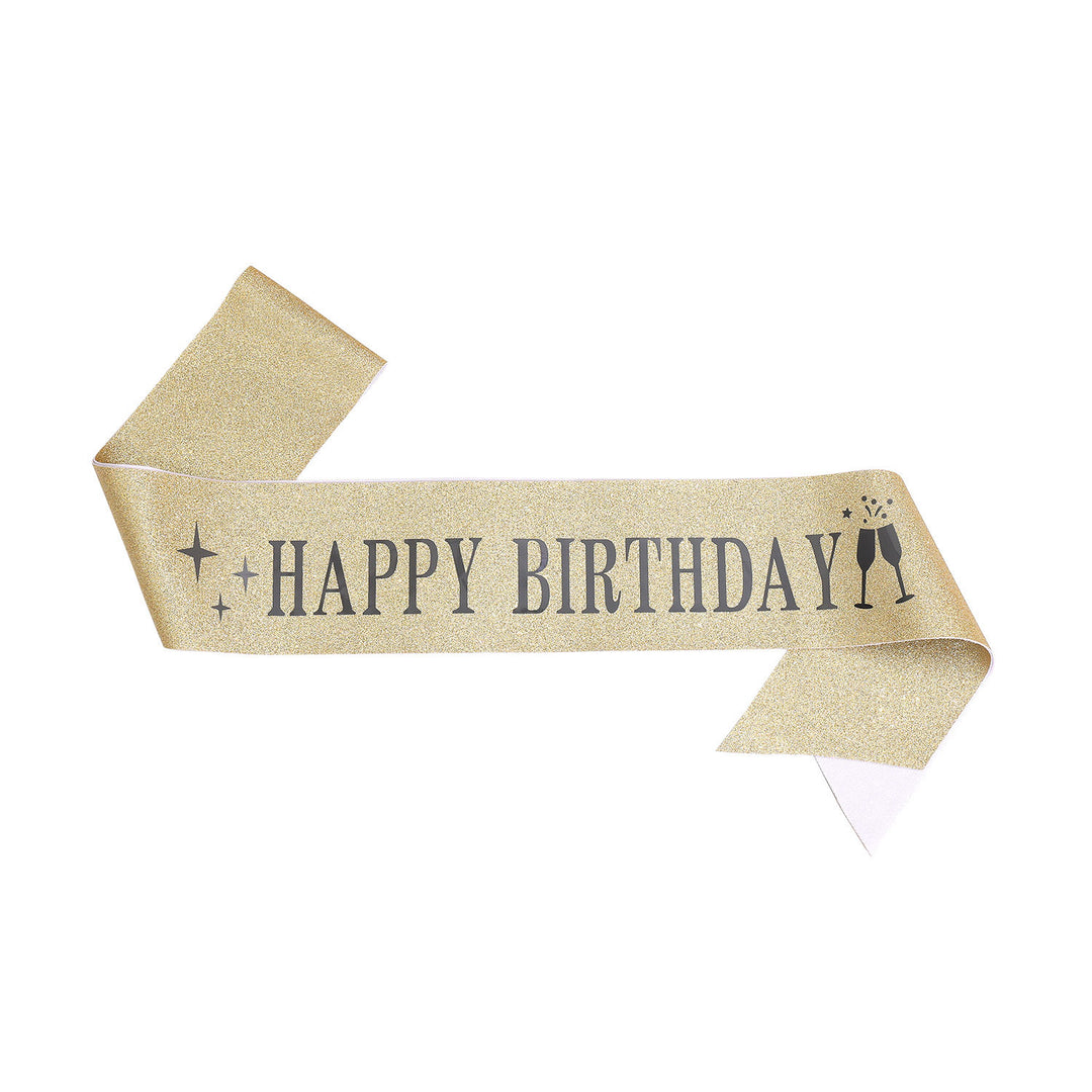 Ladies Glitter Headband with "Happy Birthday" Inscription Kalsten