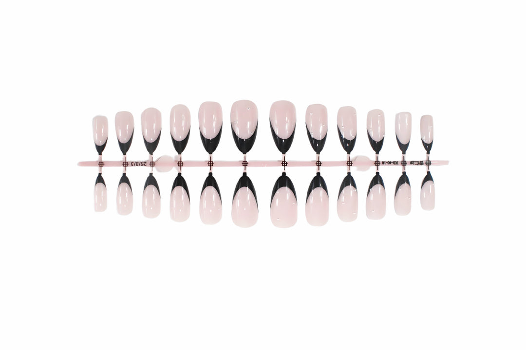 Acrylic nail set with elegant French tips Kalsten