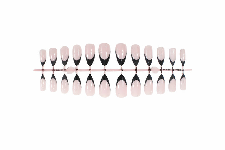 Acrylic nail set with elegant French tips Kalsten