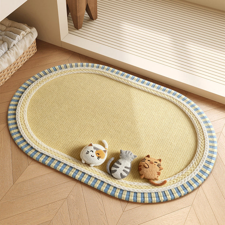 Decorative Cat-Themed Area Rug