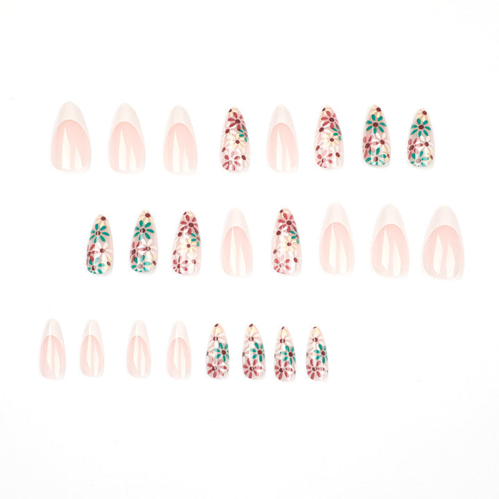 Artful nails with floral design Kalsten