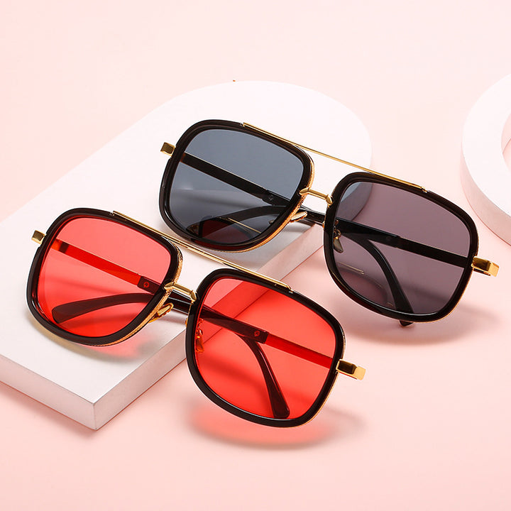 Ladies square sunglasses with luxurious accents Kalsten