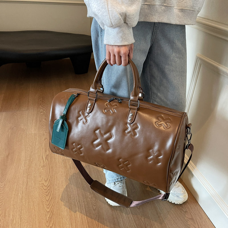Durable Leather Weekend Duffel Bag Kalsten