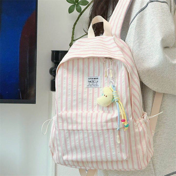 Striped Casual Backpack Kalsten