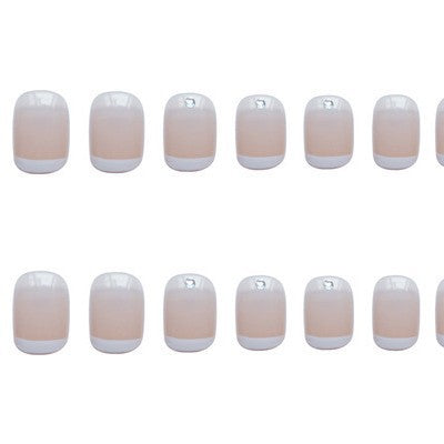 Elegant Rhinestone-Accent Press-On Nails