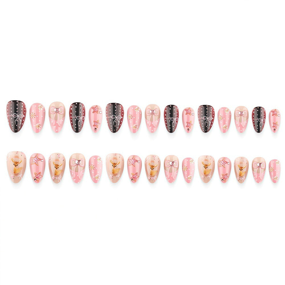Playful art nails in heart and star motif Kalsten