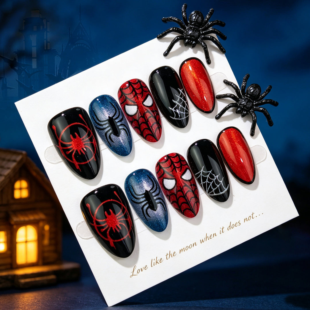 Superhero-Themed Press-On Nail Art Set