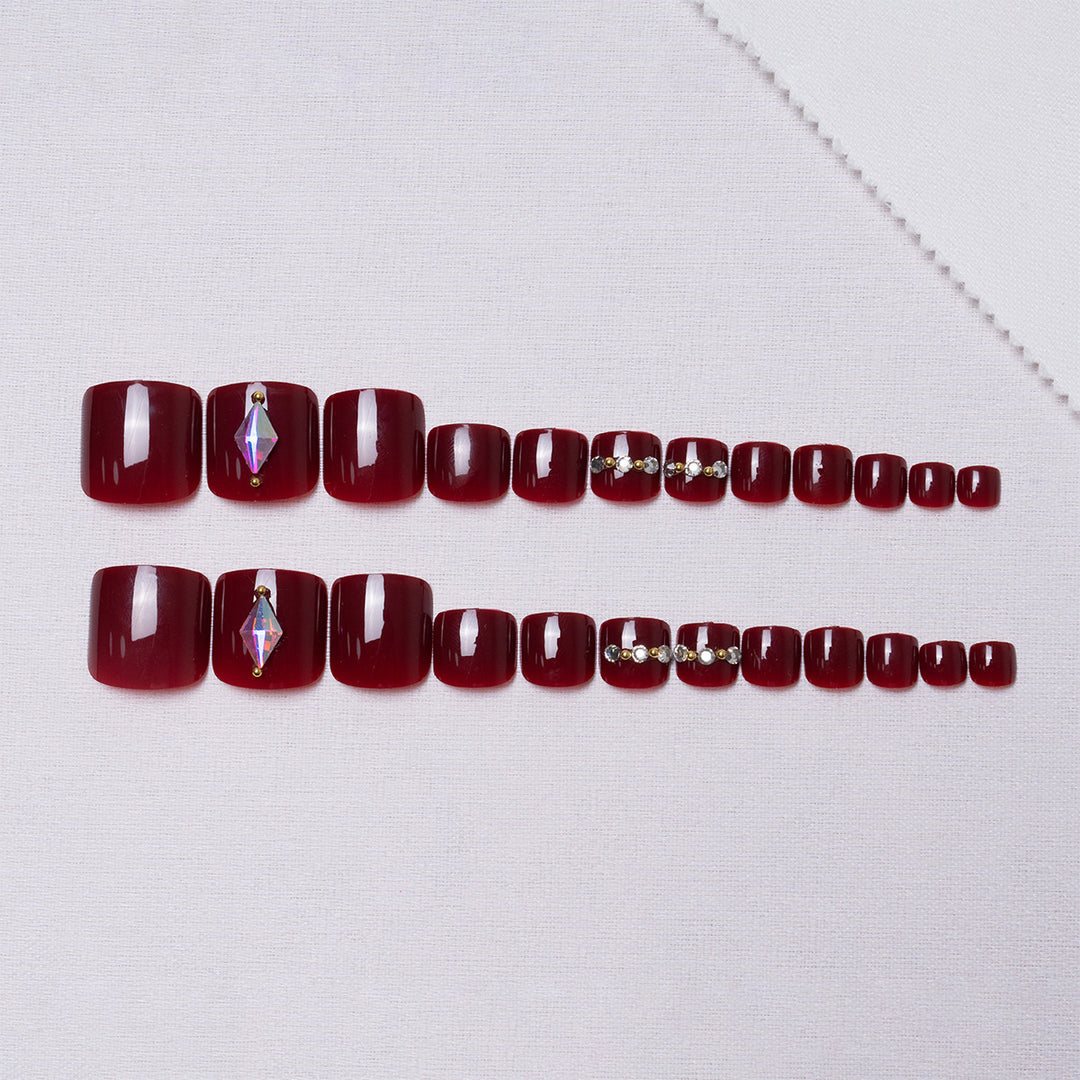 Decorative Rhinestone Pedicure Nail Art  1791110367