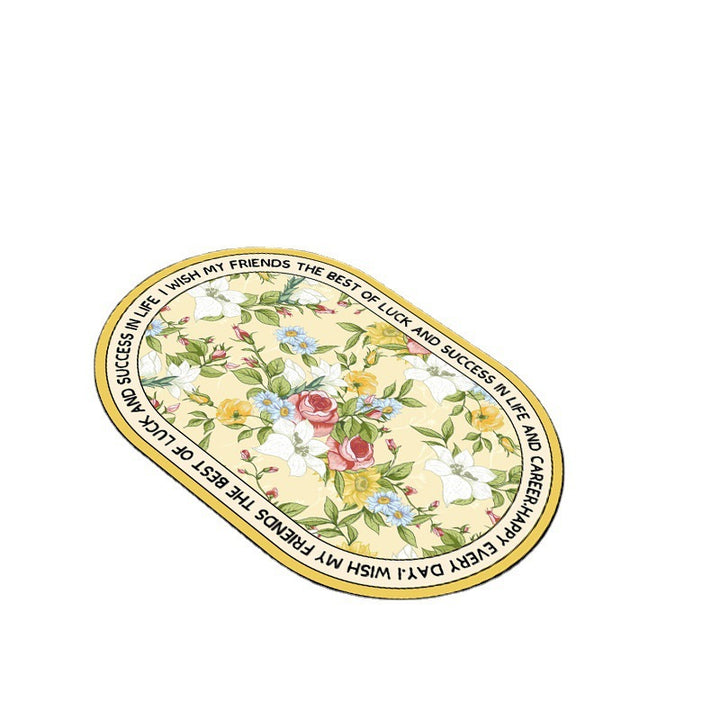 Floral Patterned Bathroom Mat Kalsten