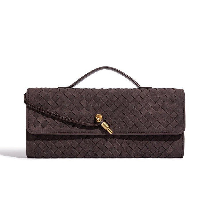 Textured Suede Clutch Bag Kalsten