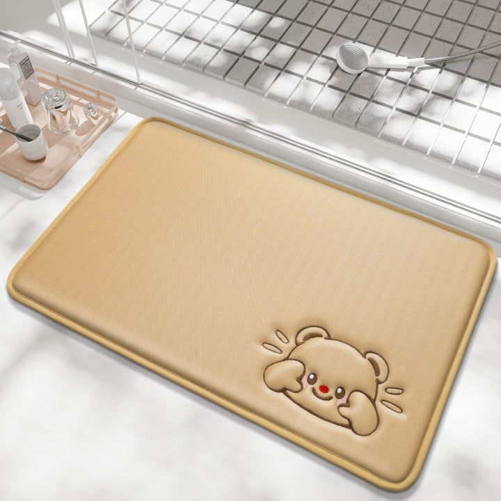 Playful Cartoon Bath Mat Kalsten