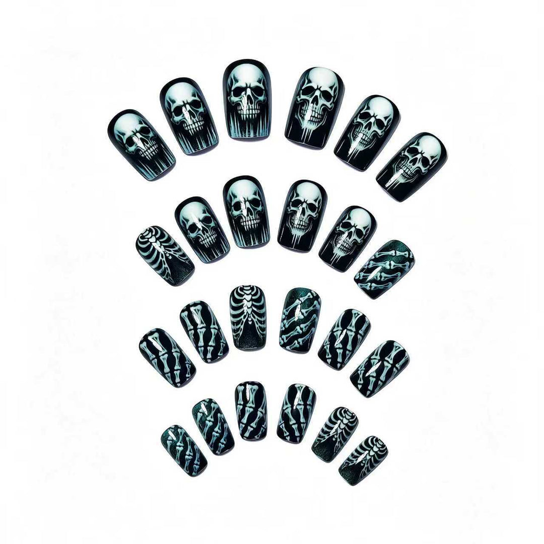 Gothic Skull and Bone Nail Art Set Kalsten