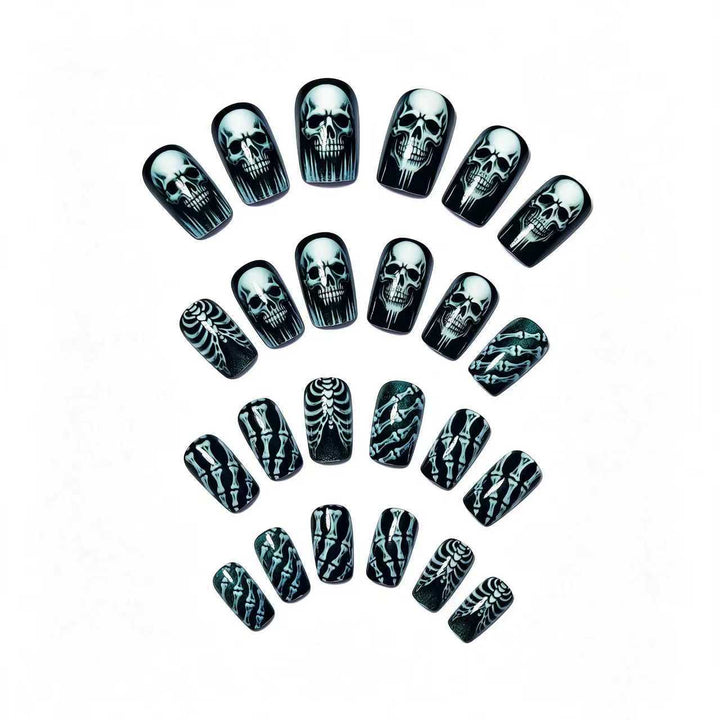 Gothic Skull and Bone Nail Art Set Kalsten