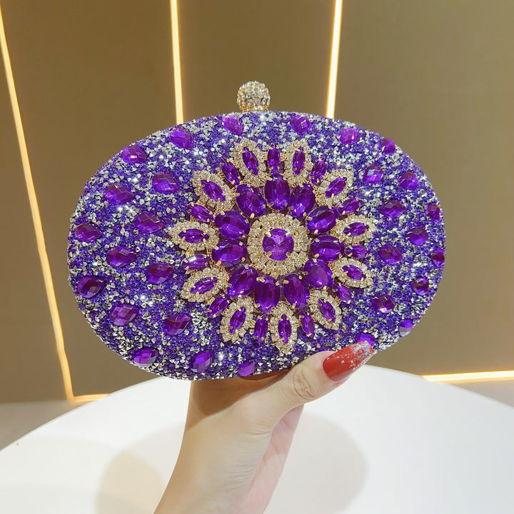 Ornate Crystal Evening Clutch