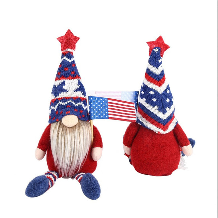 Decorative Patriotic Gnome Figurine Kalsten