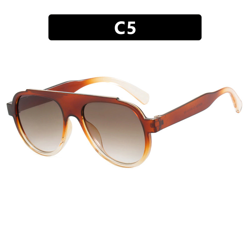 Women Vintage-Style Sunglasses with Elegant Plastic Frame in Leopard Pattern Kalsten