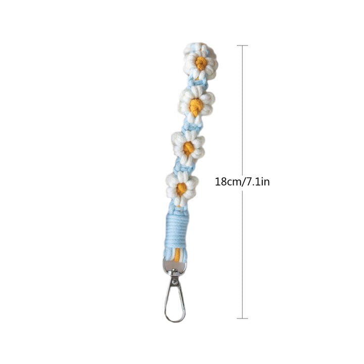 Macrame Keychain Holder with Floral Design Kalsten