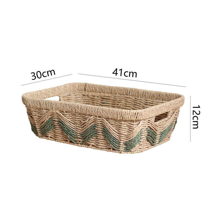 Decorative storage basket with handles Kalsten