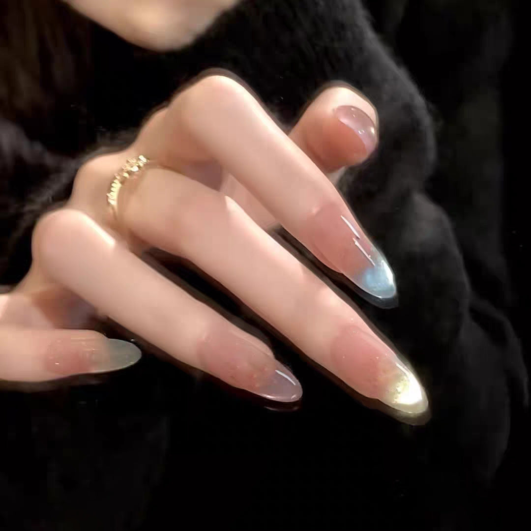 Star-Patterned Elegant Press-On Nail Set Kalsten