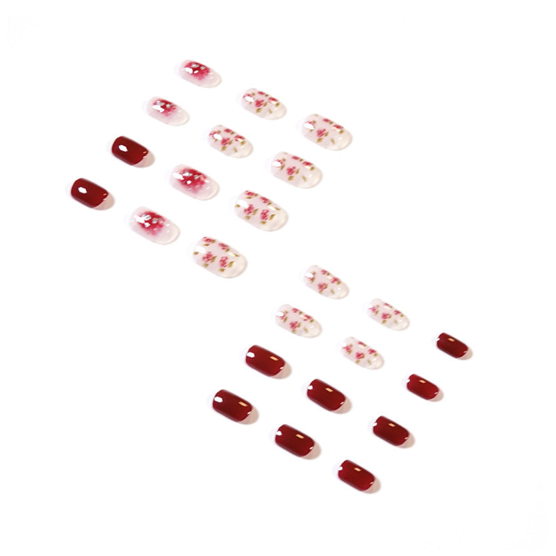 Artful nail art with elegant floral design Kalsten