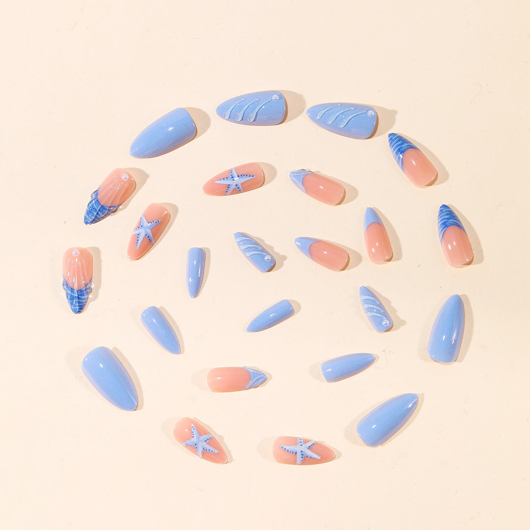 Ocean-Inspired 3D Nail Art Design Kalsten