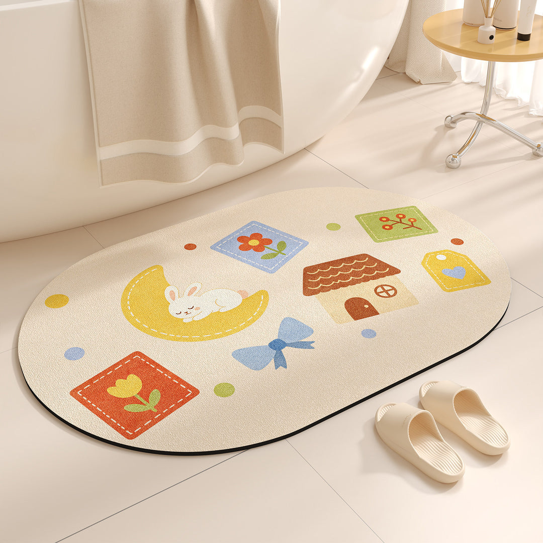 Cute Cartoon-Themed Bath Mat Kalsten