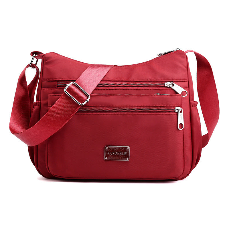 WoMulti-Pocket Crossbody Shoulder Bag
